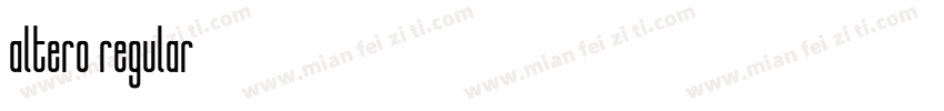 altero regular字体转换